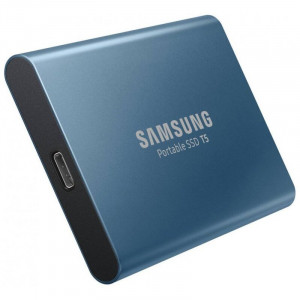 Внешний SSD Samsung T5, USB 3.2 Gen 2 Type-C, синий 500 ГБ
